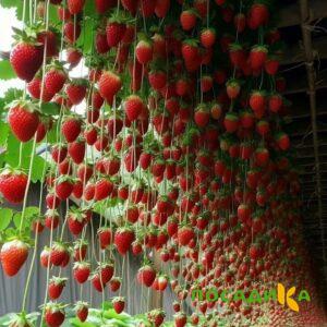 Клубника ампельная Анастасия купить по цене от 370р. в интернет-магазине «Посадика» с доставкой почтой в в Сортавалае и по всей России – [изображение №1].