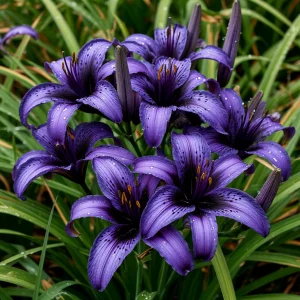 Лилейник Блю Айрис купить по цене от 324р. в интернет-магазине «Посадика» с доставкой почтой в в Сортавалае и по всей России – [изображение №1].